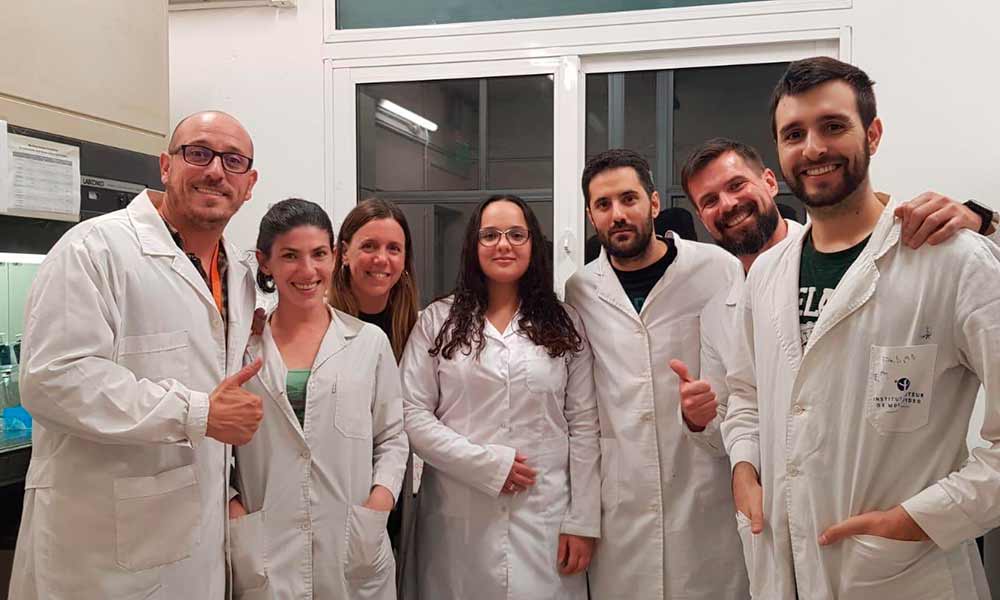 Equipo de investigadores de la Facultad de Ciencias que lograron el test para detectar coronavirus Covid-19